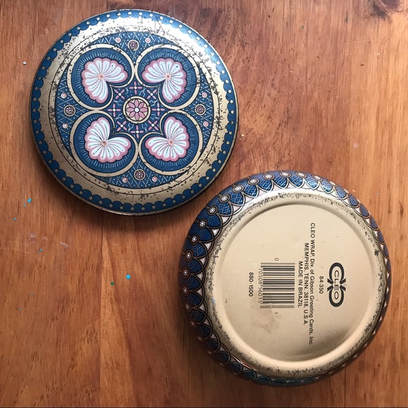 vintage cleo wrap tin container - Picture 4 of 6